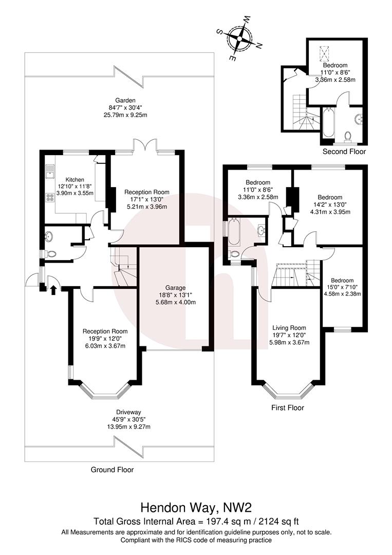 Floorplan for Hendon Way, NW2