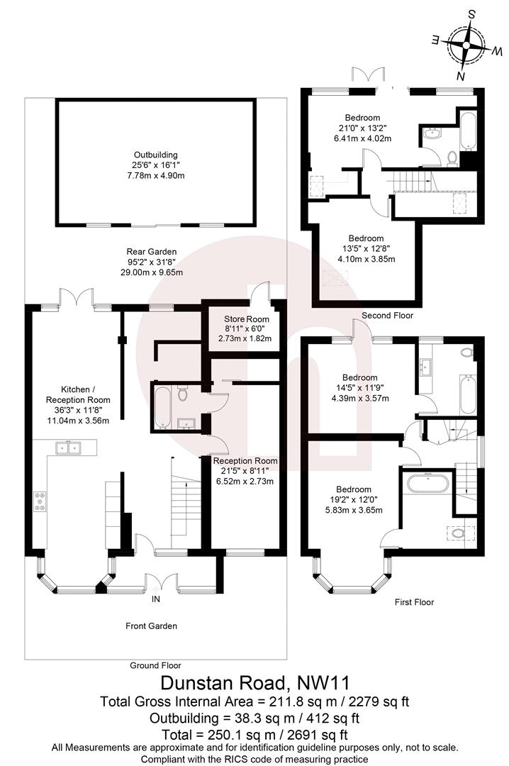 Floorplan for Dunstan Road, NW11