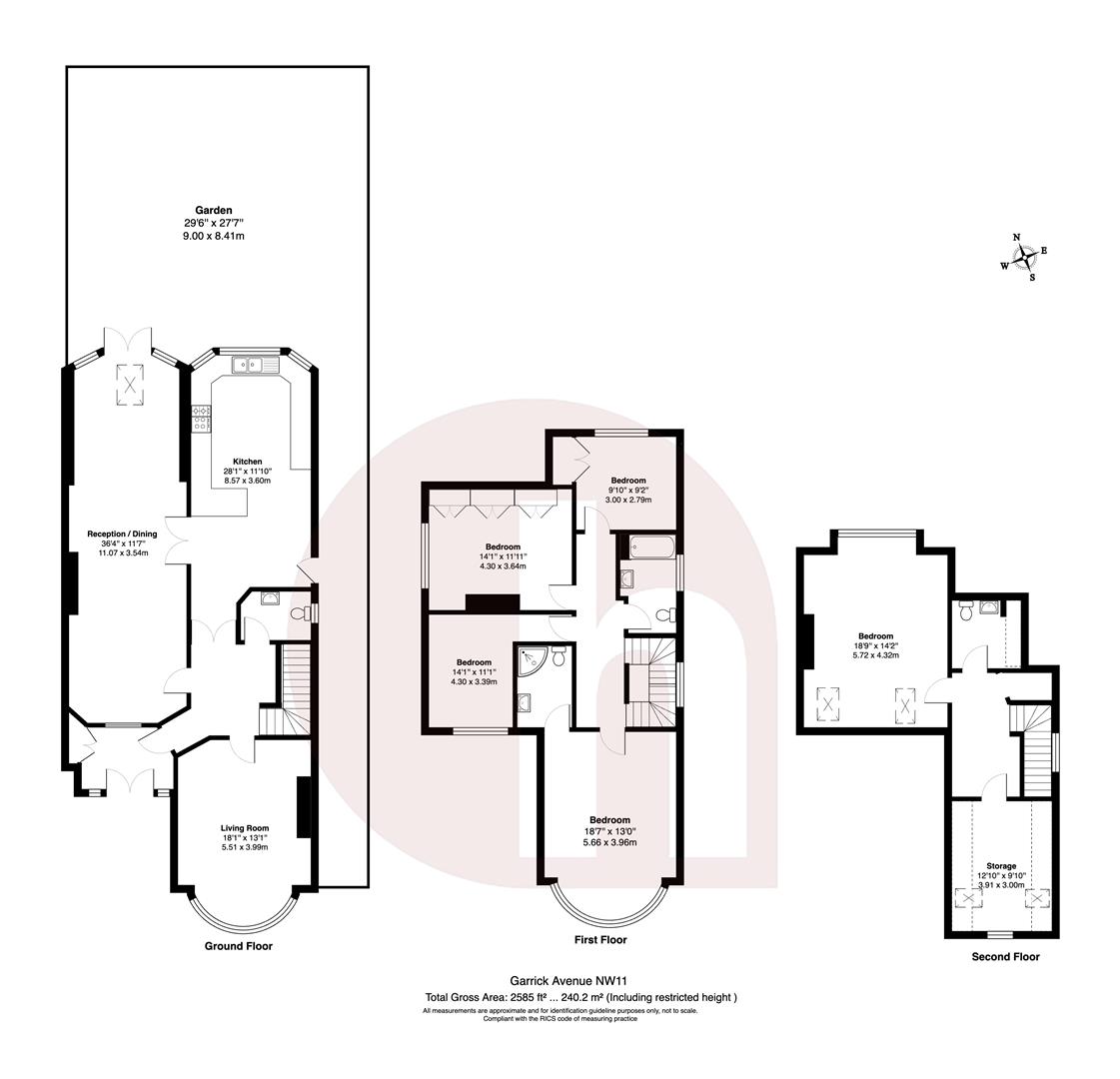 Floorplan for Garrick Avenue, NW11