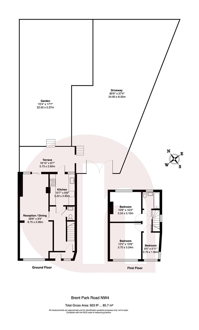 Floorplan for Brent Park Road, NW4