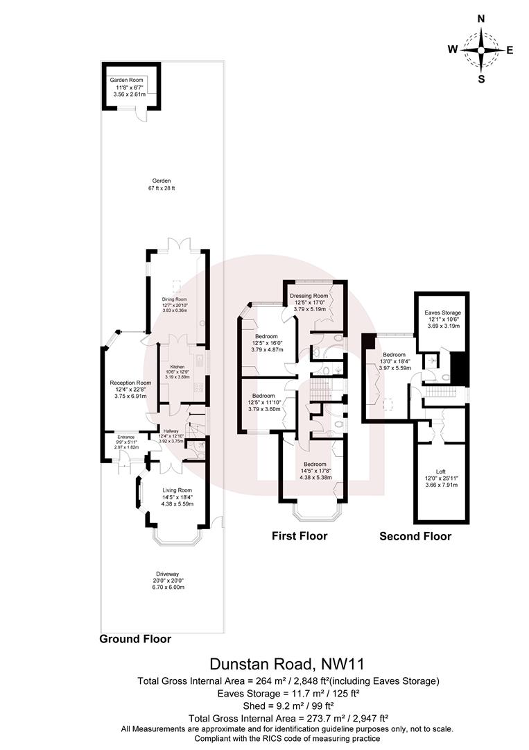 Floorplan for Dunstan Road, NW11