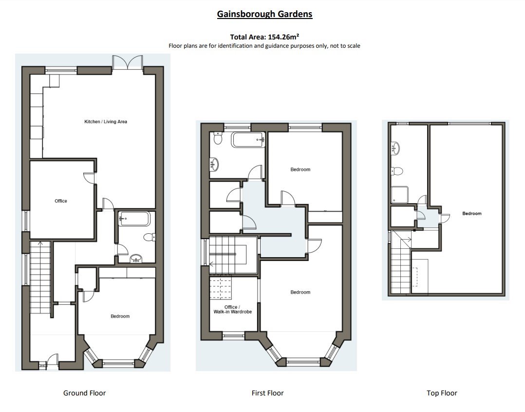 Floorplan for Gainsborough Gardens, Golders Green