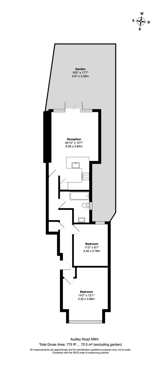 Floorplan for Audley Road, Hendon