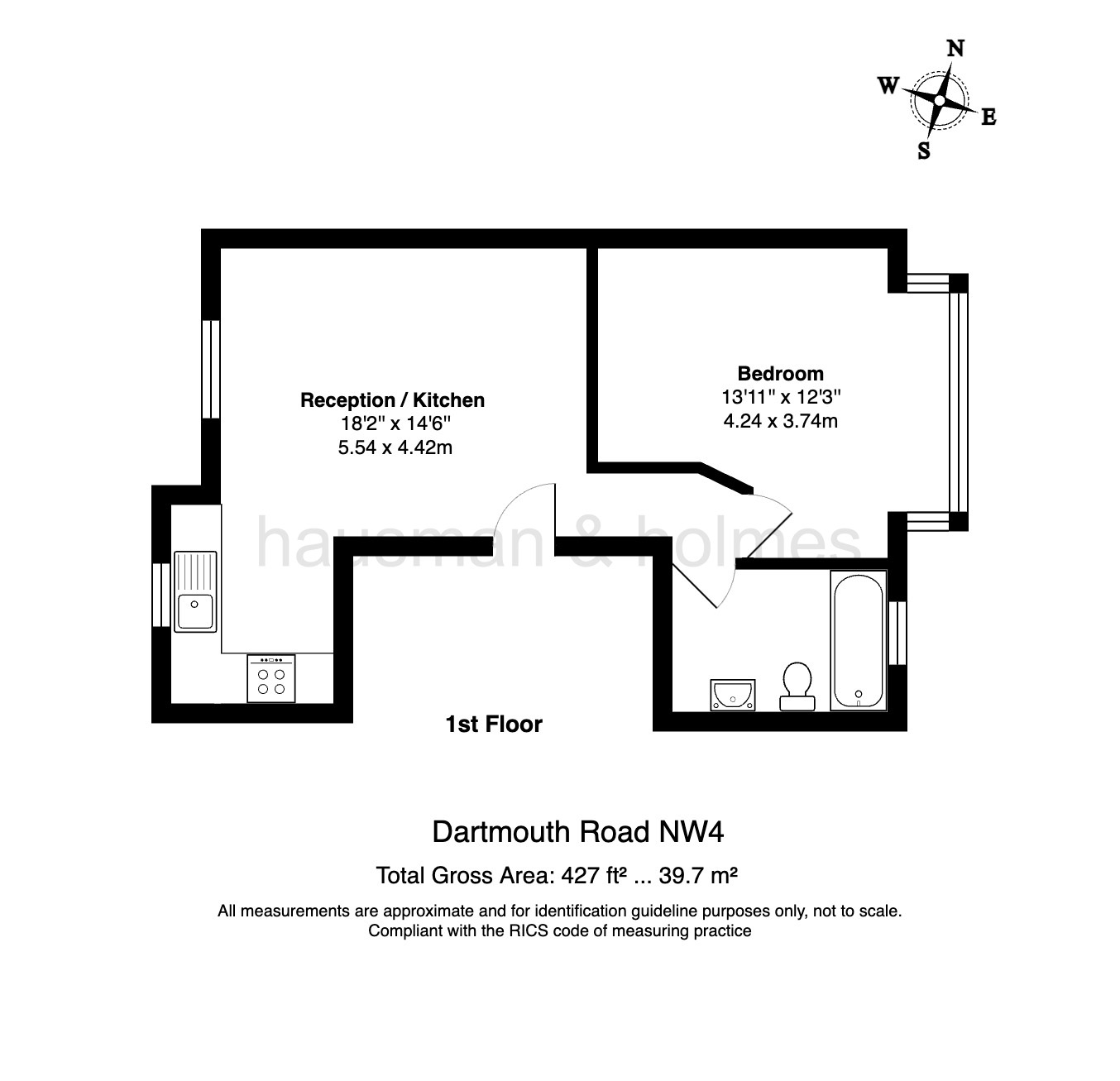 Floorplan for Dartmouth Road, Hendon