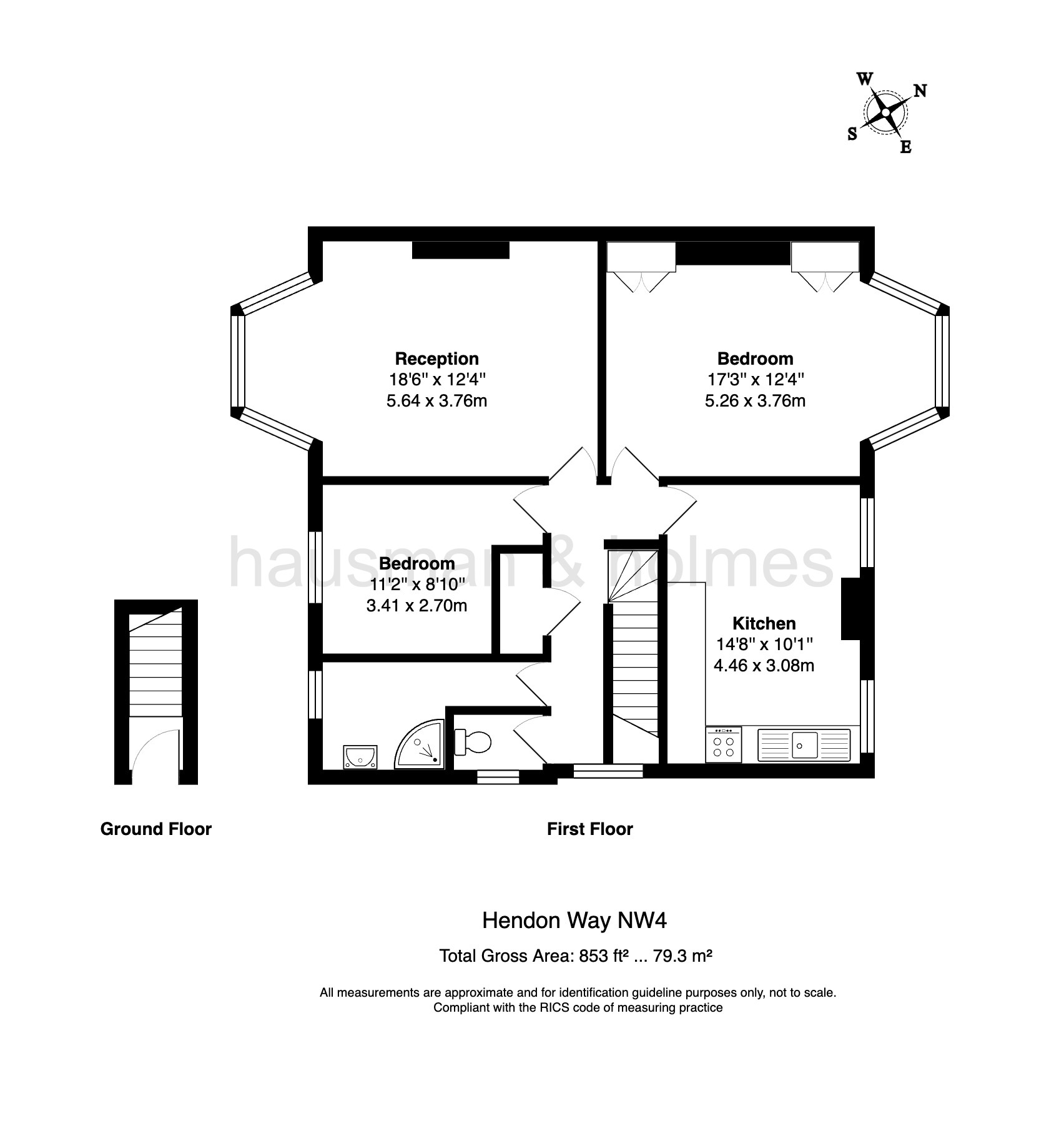 Floorplan for Hendon Way, Hendon