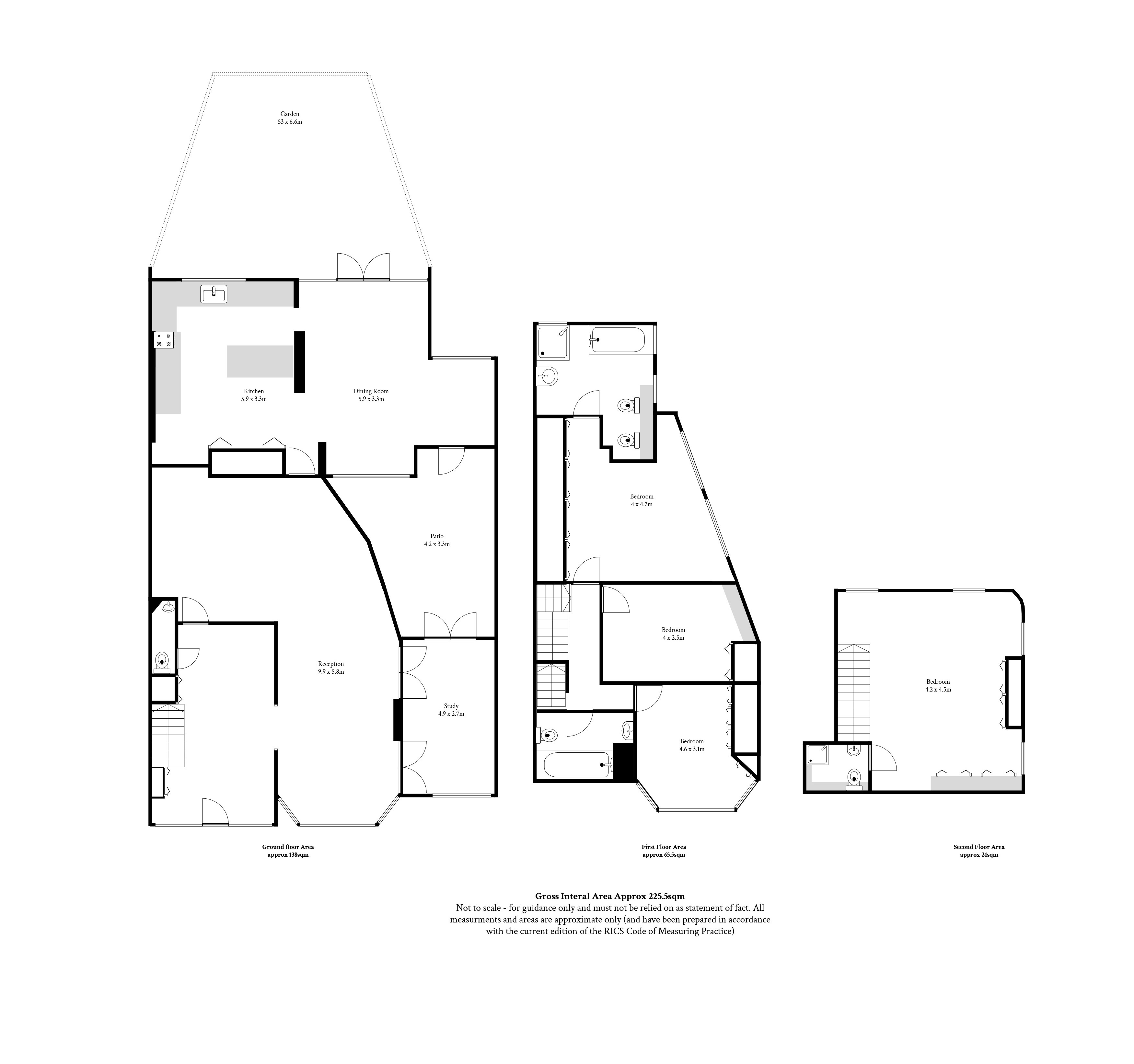 Floorplan for Gresham Gardens, Golders Green