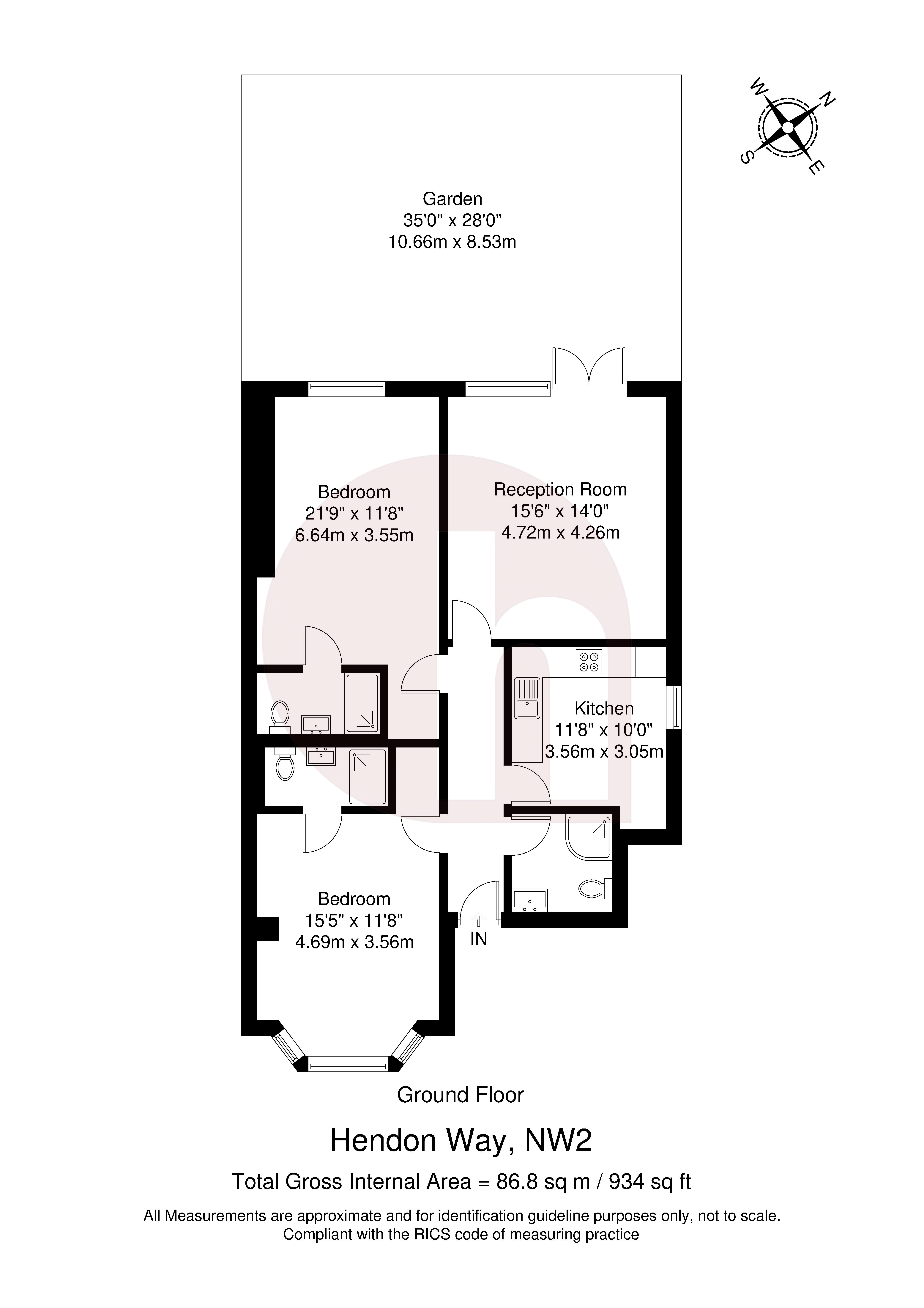 Floorplan for Hendon Way, Brent Cross