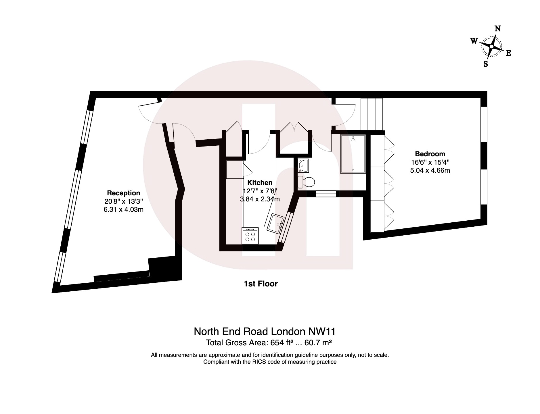 Floorplan for North End Road, Golders Green