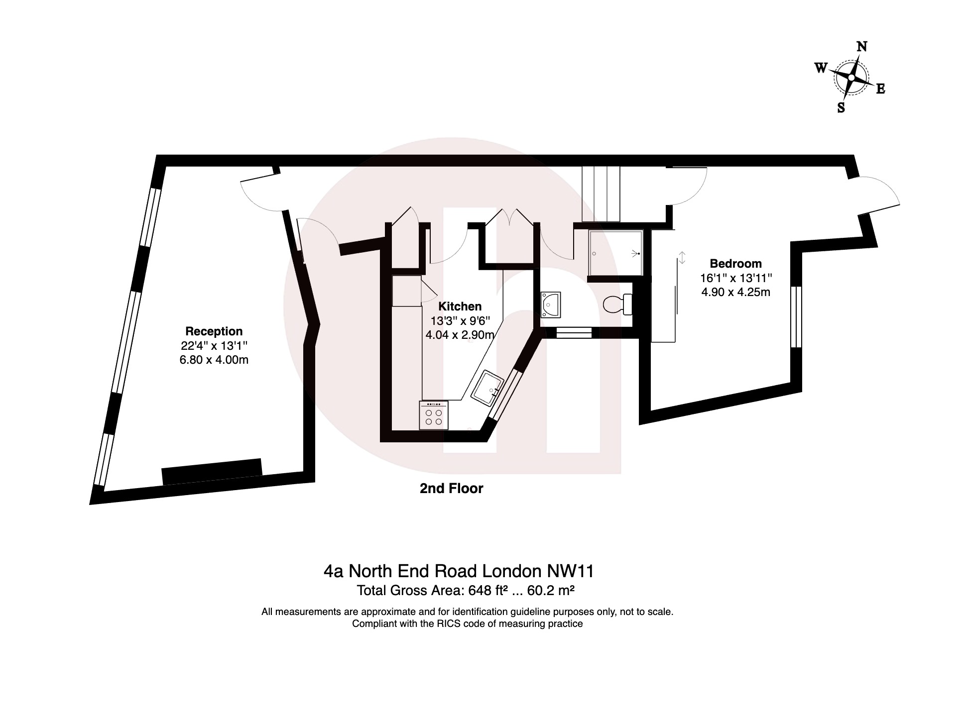Floorplan for North End Road, Golders Green