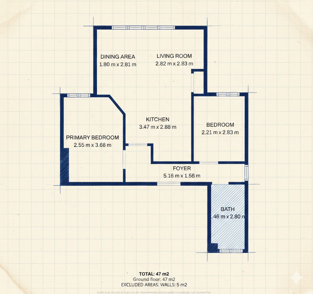 Floorplan for The Vale, Golders Green