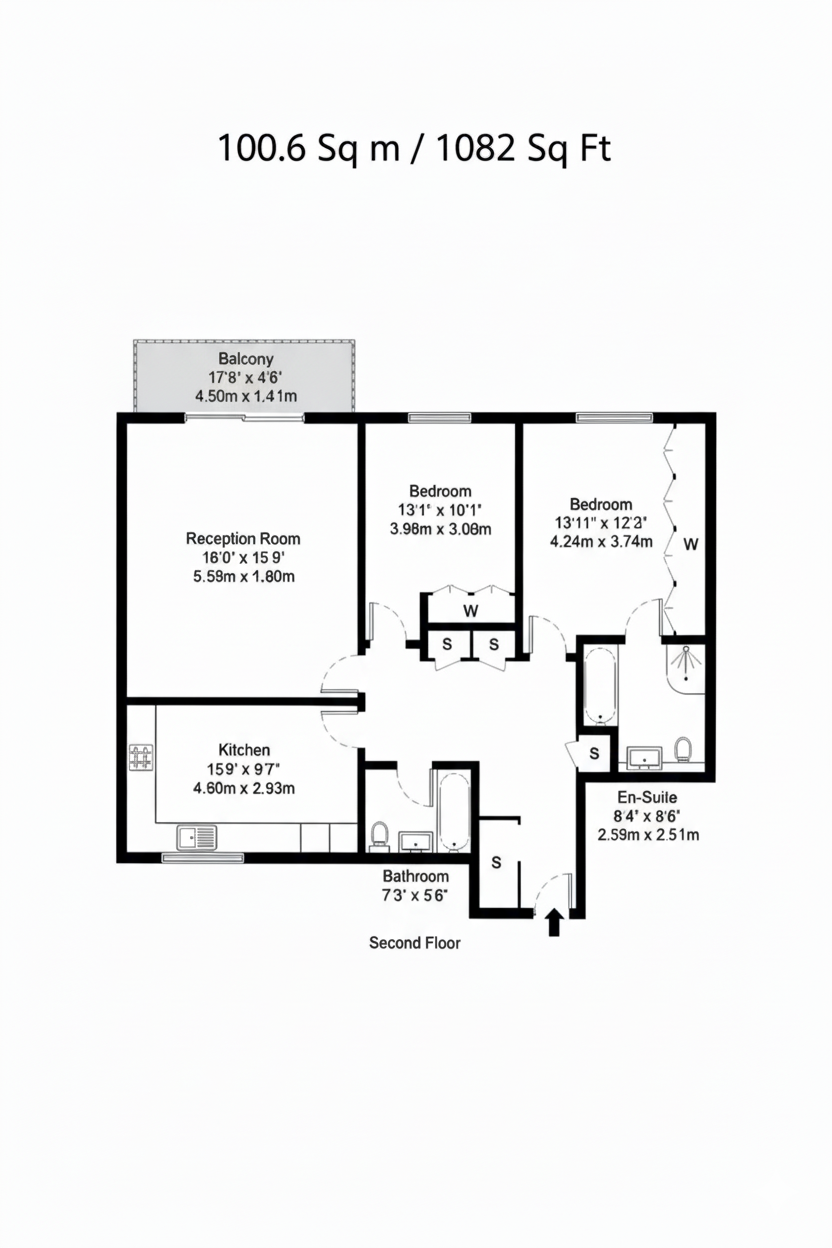 Floorplan for 120 Regents Park Rd, Finchley Central