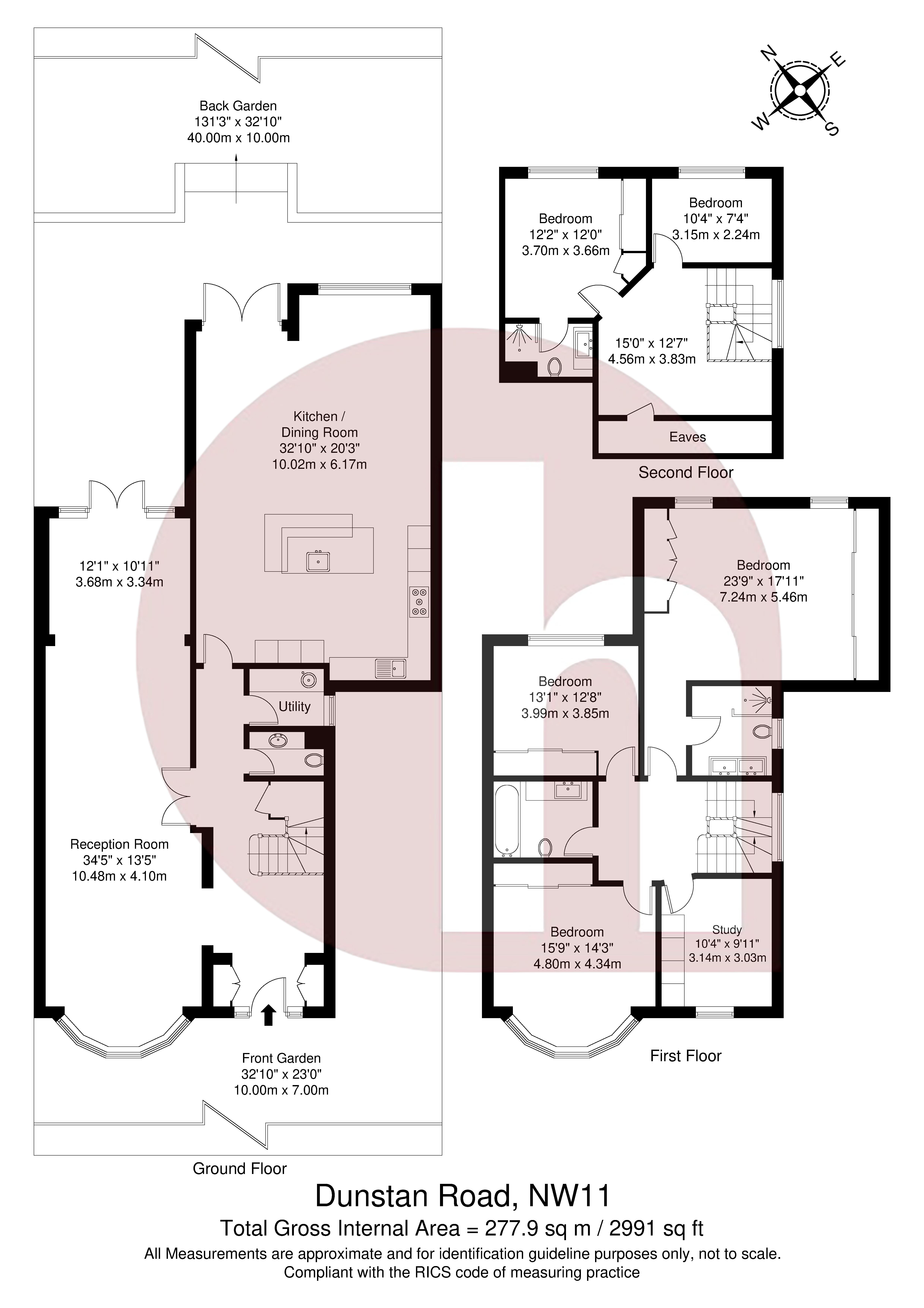 Floorplan for Dunstan Road, London
