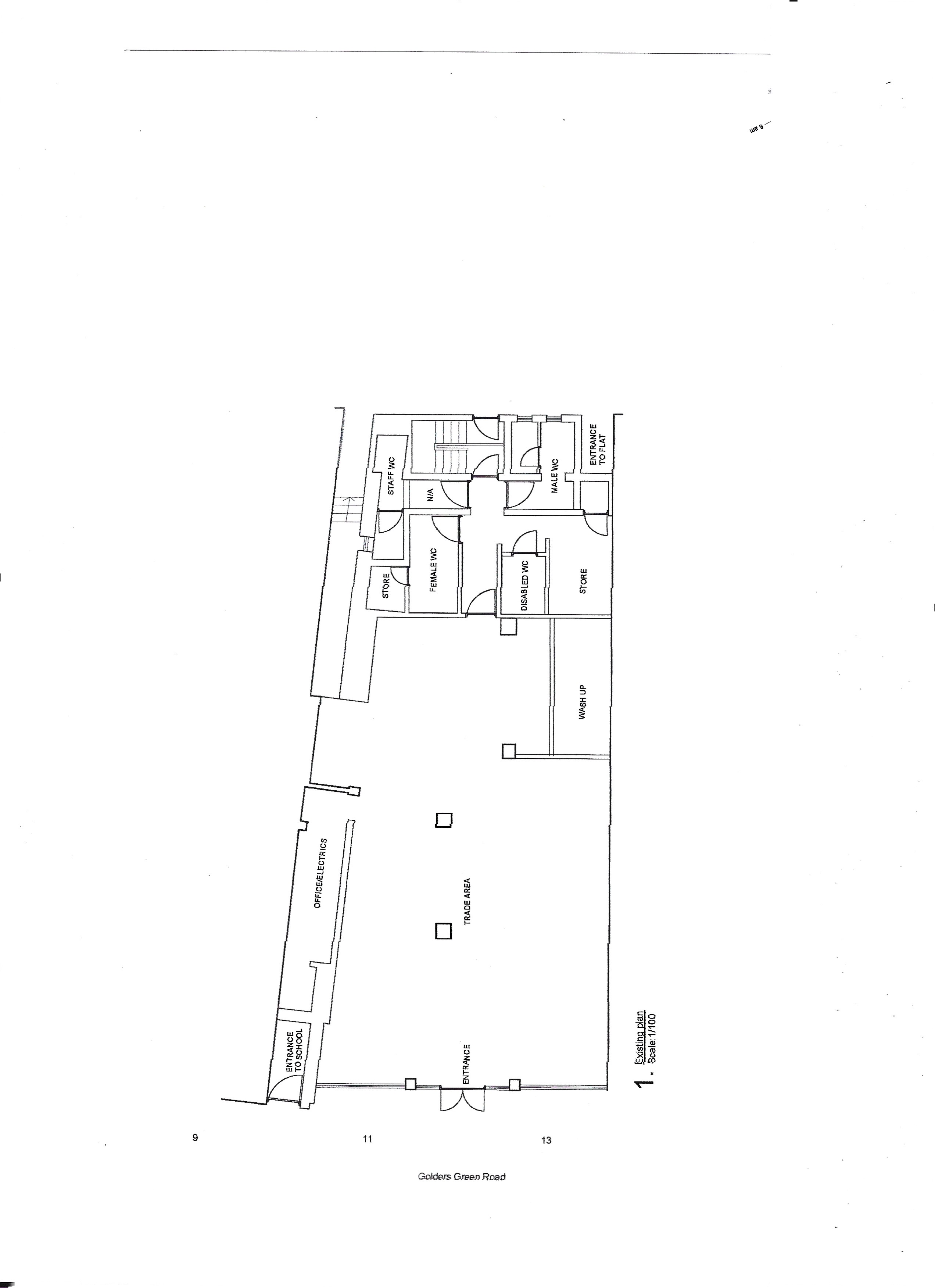 Floorplan for Golders Green Road, Golders Green