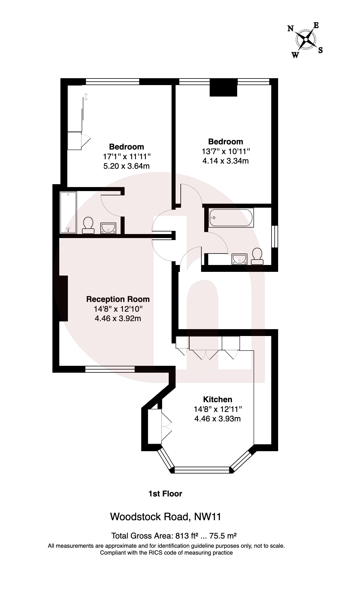Floorplan for Woodstock Road, Edgware