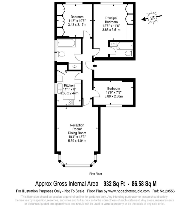 Floorplan for Finchley Road, Finchley Road