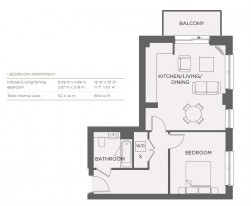 Flat , Kew Court, Hoy Close, London