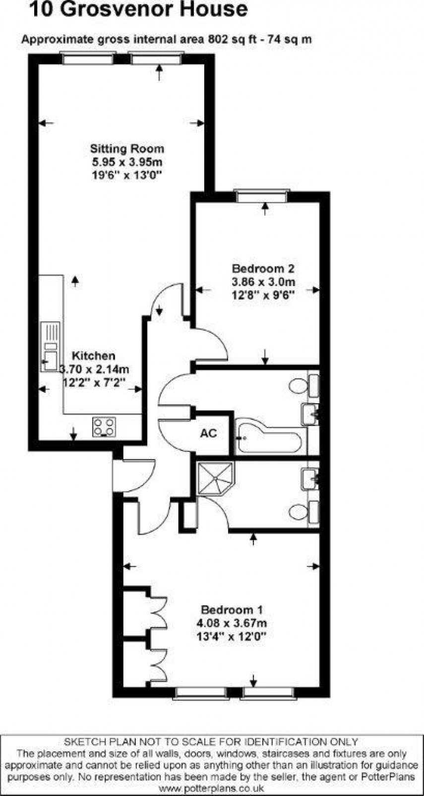 Floorplan for Grosvenor House, Cheltenham