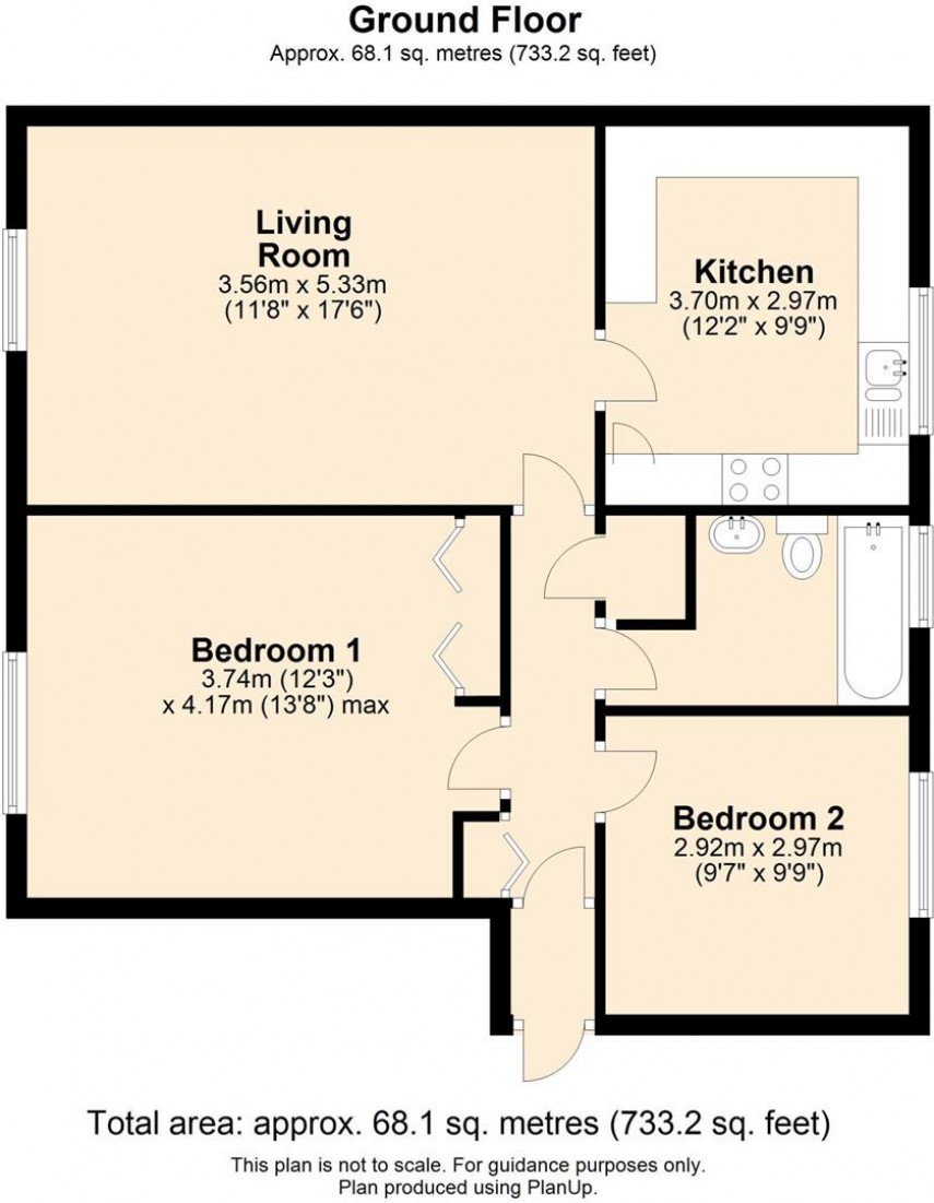Floorplan for King George Close, Cheltenham