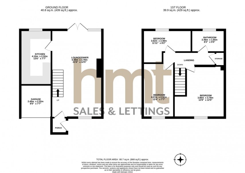 Floorplan for Westfield Avenue, Tewkesbury