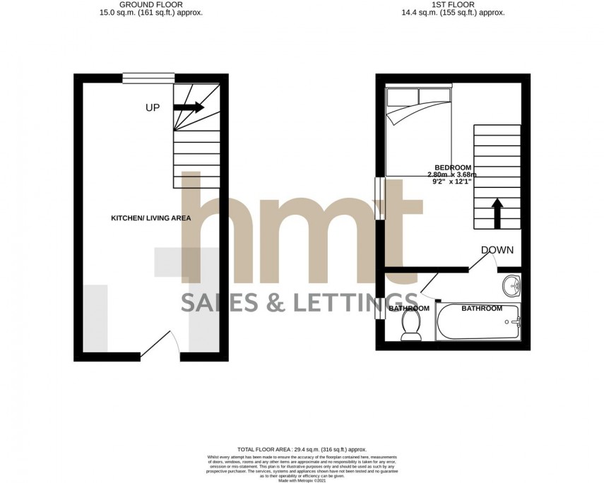 Floorplan for 24 Evesham Road, Cheltenham