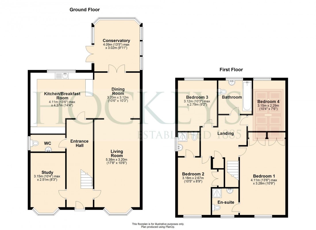 Floorplan for Chantry Close, Swavesey, CB24