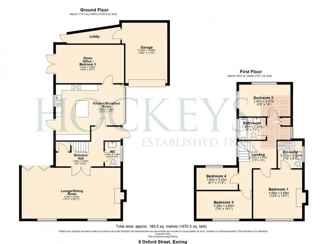 Floorplan for Oxford Street, Exning, CB8
