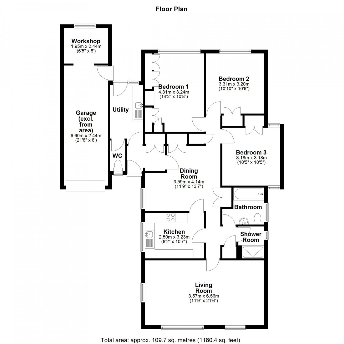 Floorplan for New Town, Cottenham, CB24