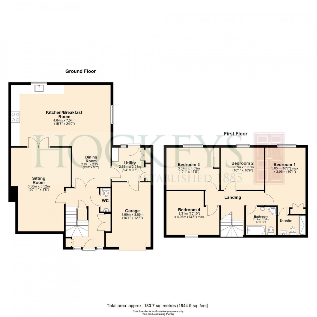 Floorplan for Duchess Drive, Newmarket, CB8