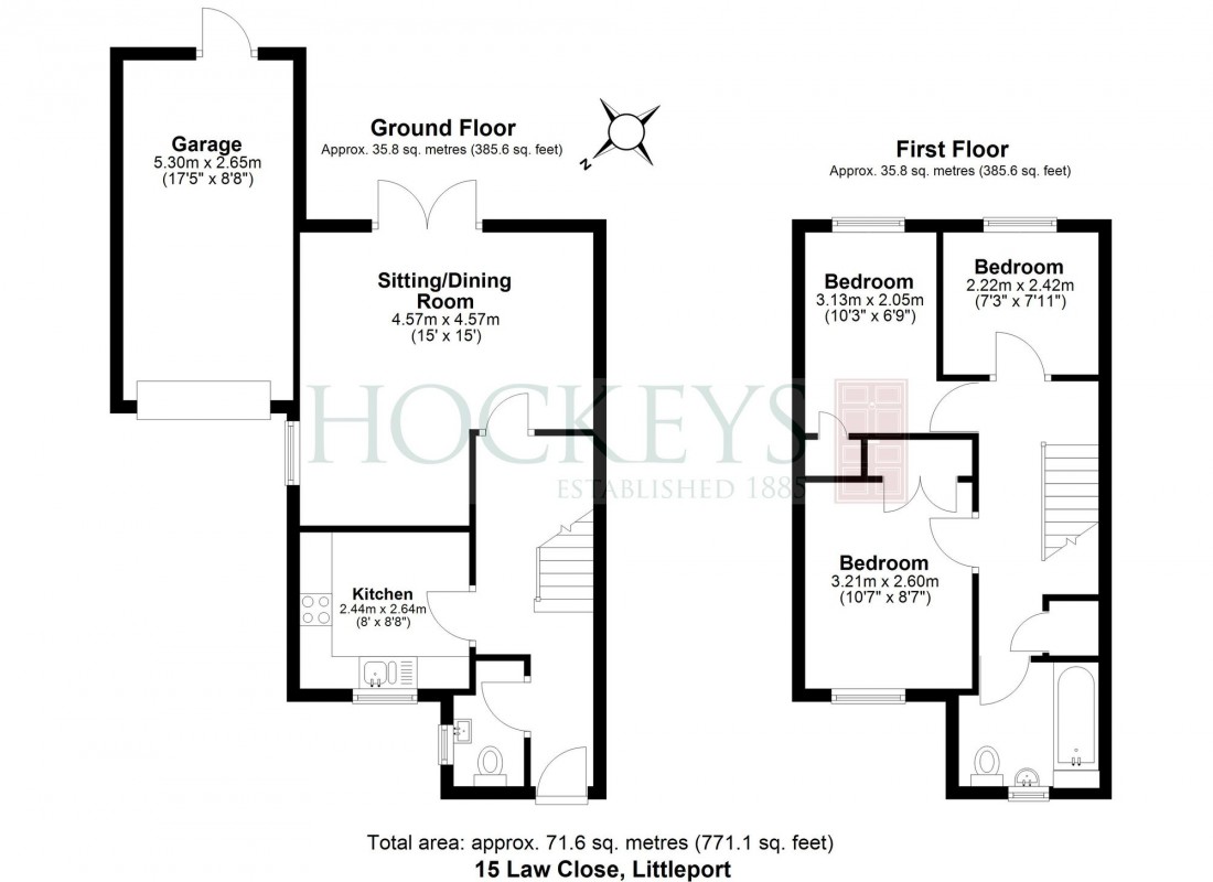 Floorplan for Law Close, Littleport, CB6