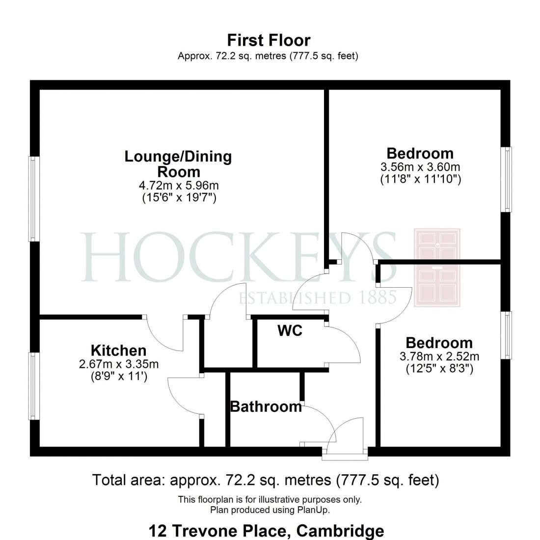 Floorplan for Trevone Place, Cambridge, CB1