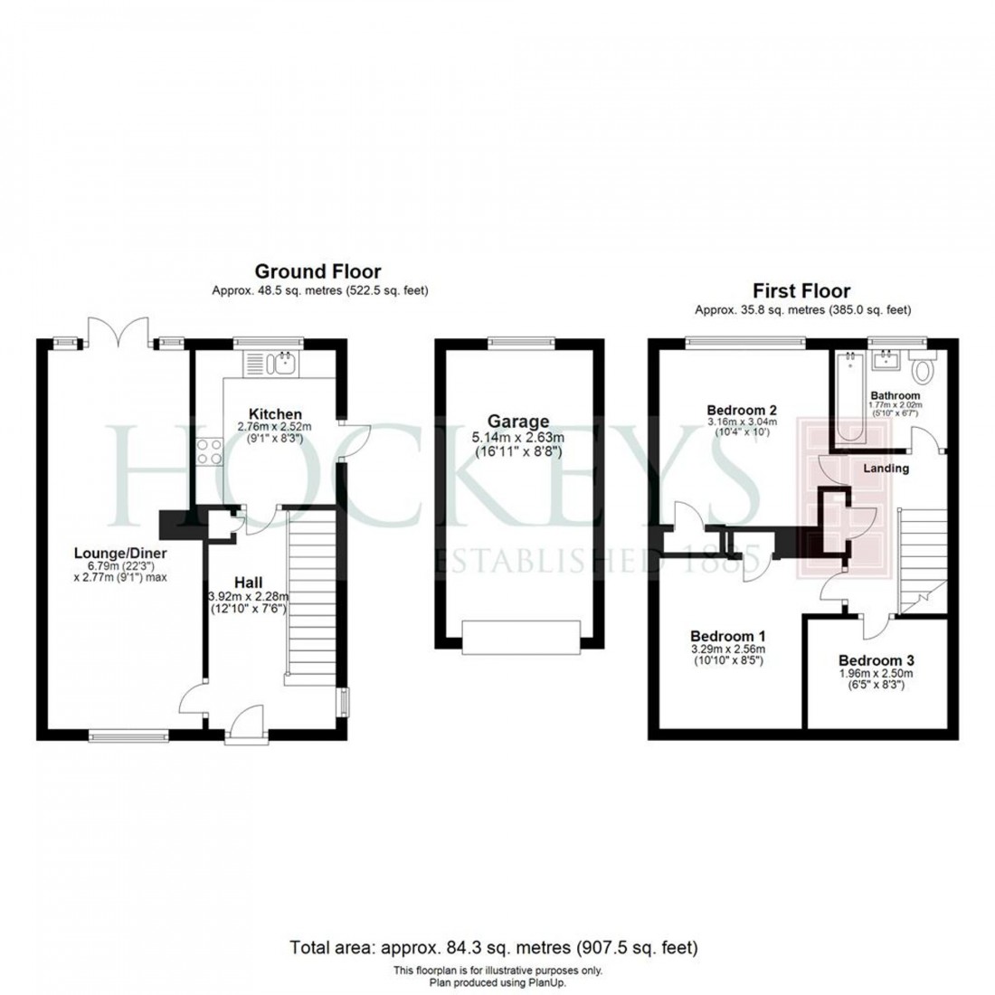 Floorplan for Churchill Avenue, Newmarket, CB8