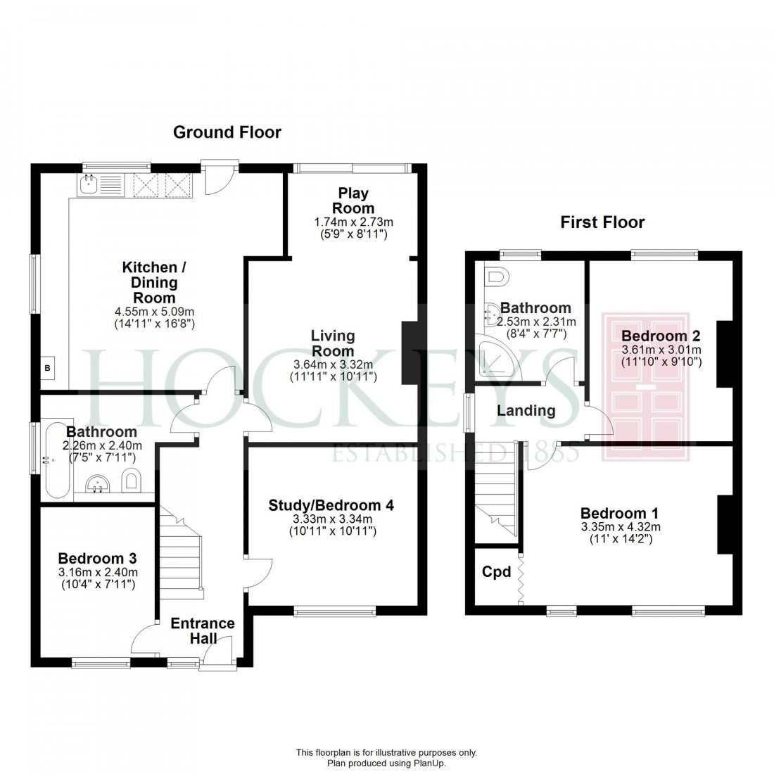 Floorplan for Horningsea Road, Fen Ditton, CB5