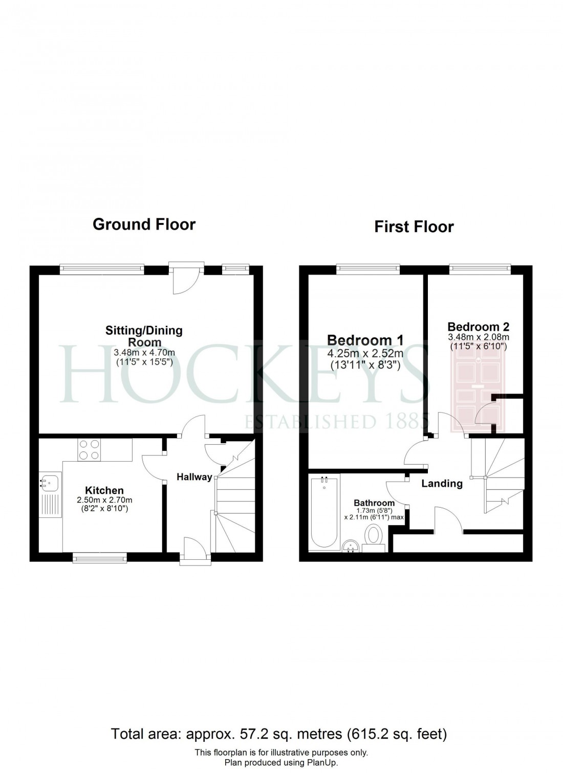 Floorplan for Parkers Walk, Newmarket, CB8