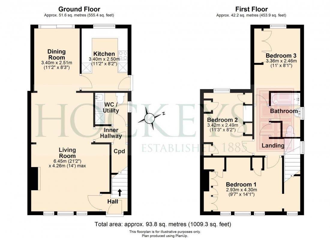 Floorplan for Ditton Lane, Fen Ditton, CB5