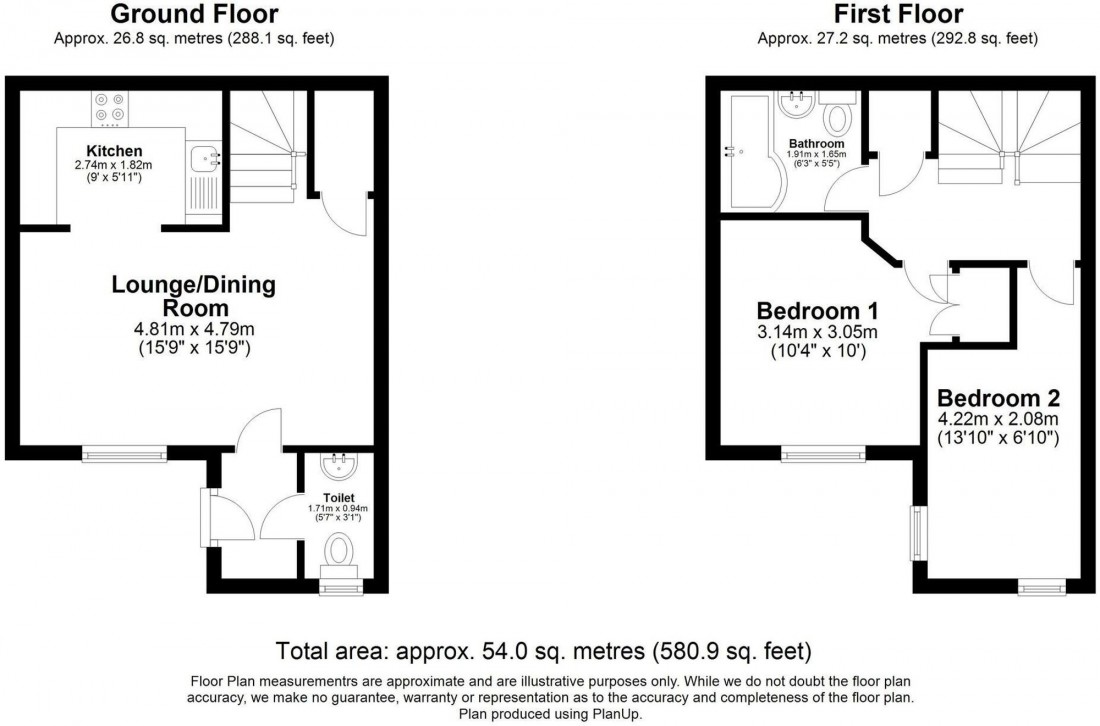 Floorplan for Russet Drive, Red Lodge, IP28