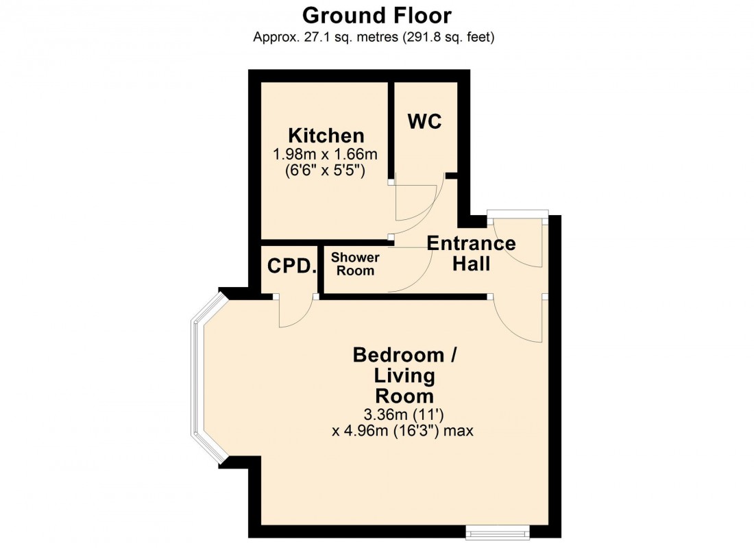 Floorplan for Tenison Road, Cambridge, CB1