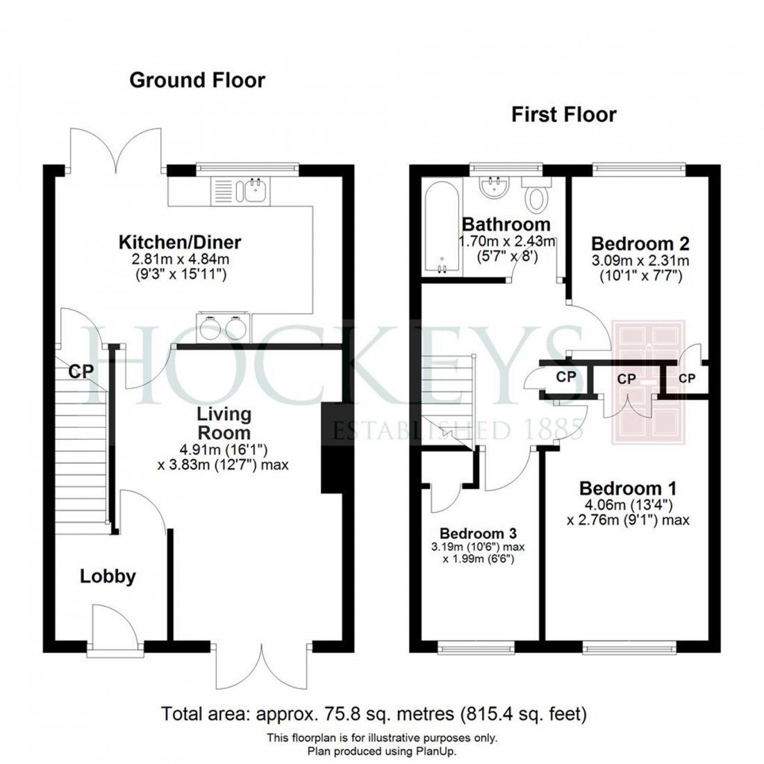 Floorplan for Kingfisher Walk, Linton, CB21