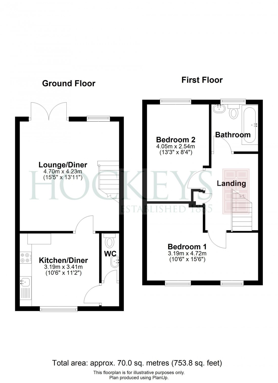 Floorplan for Hereford Way, Willingham, CB24