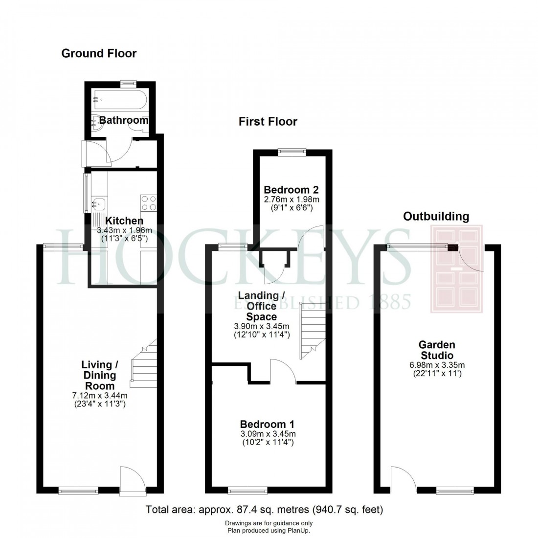 Floorplan for Brookfields, Cambridge, CB1