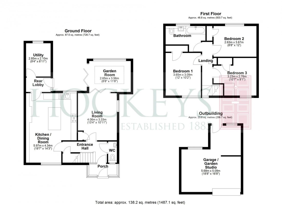 Floorplan for Meadow Road, Great Chesterford, CB10