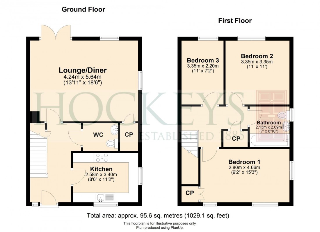 Floorplan for Larkfield, Great Abington, CB21