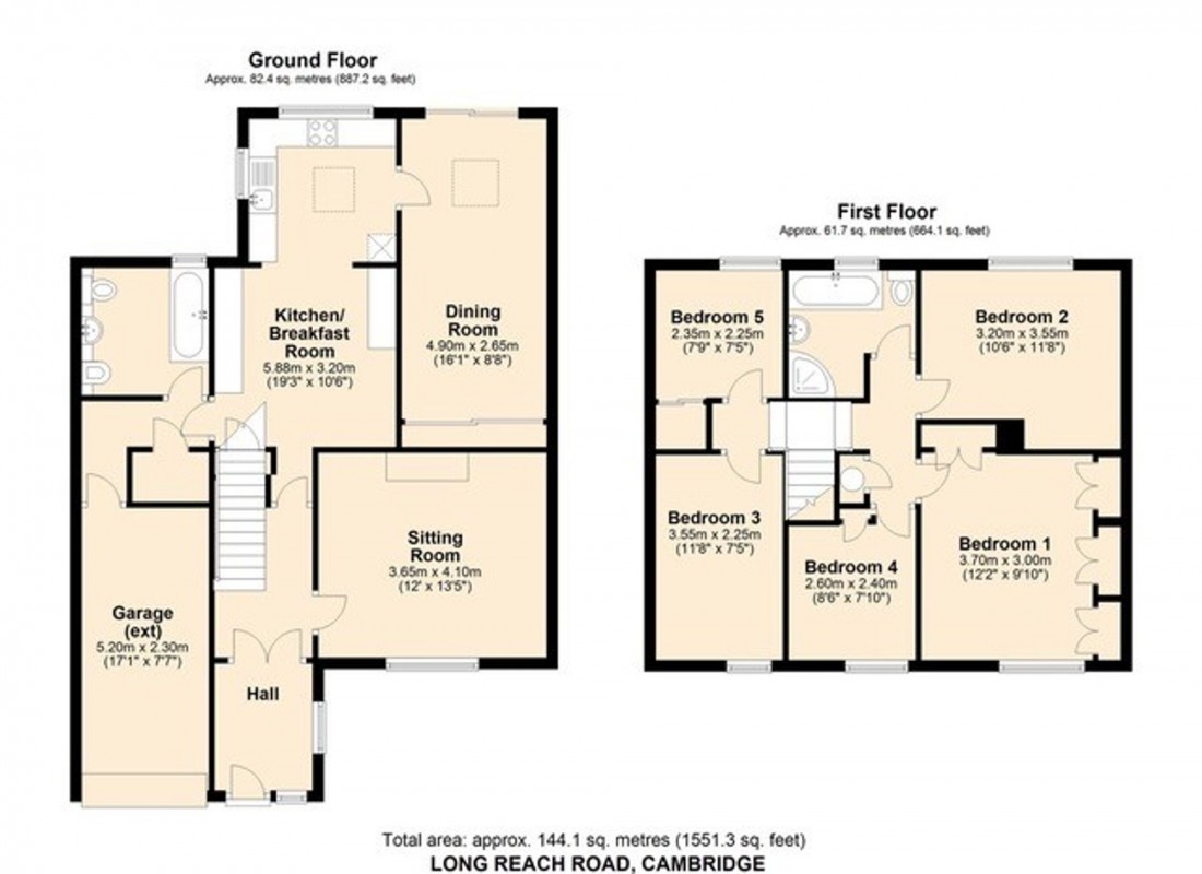 Floorplan for Long Reach Road, Cambridge, CB4