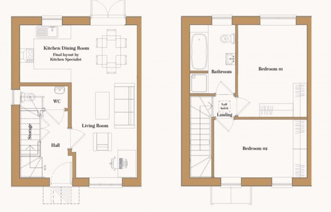 Floorplan for Thodays Crescent, Station Road, CB24