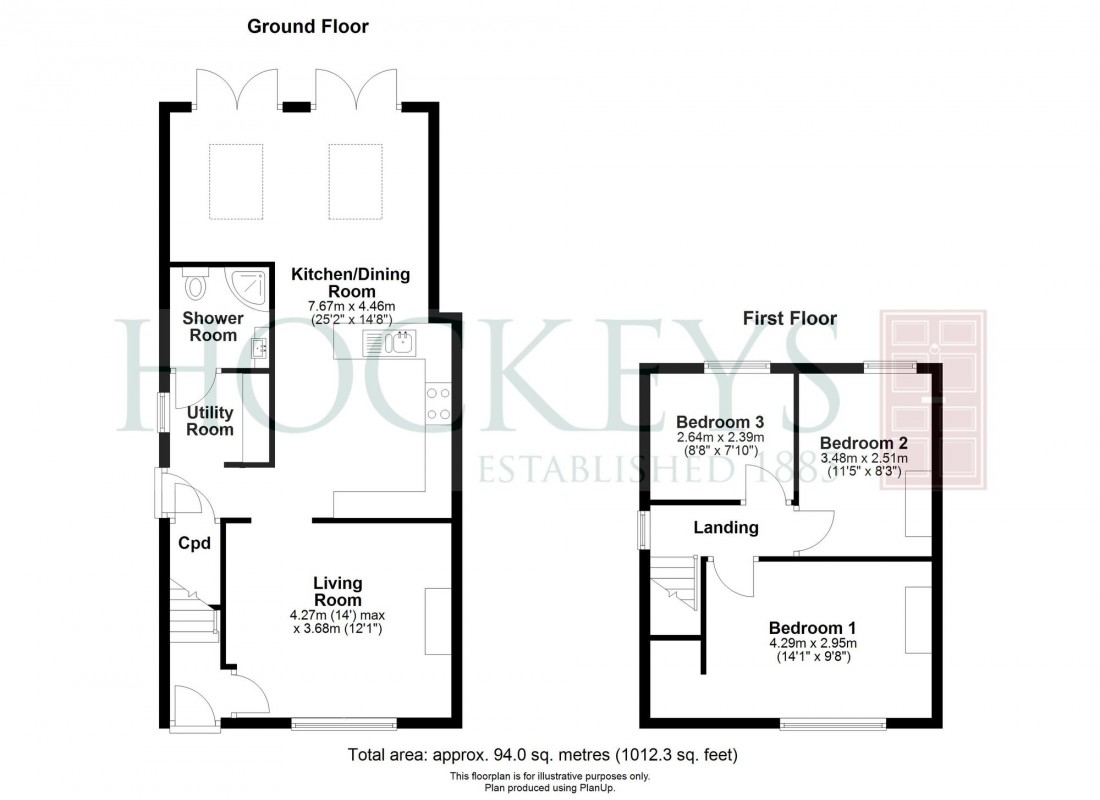 Floorplan for Long Lane, Willingham, CB24