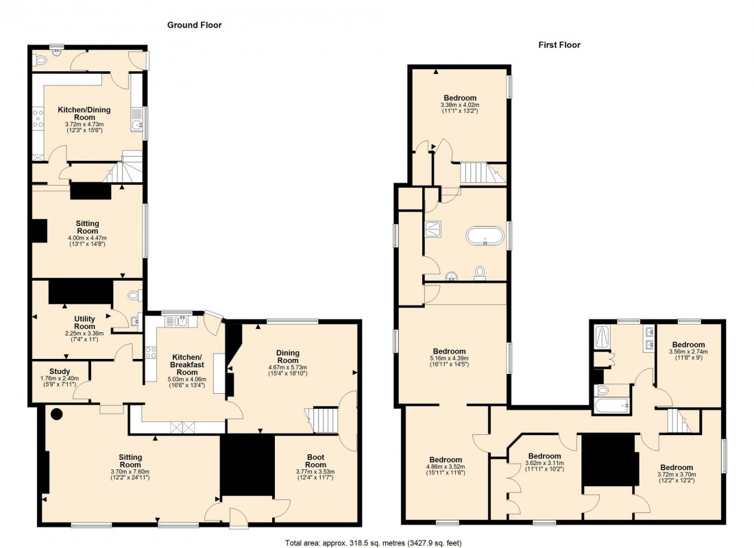 Floorplan for Beeches Road, West Row, IP28