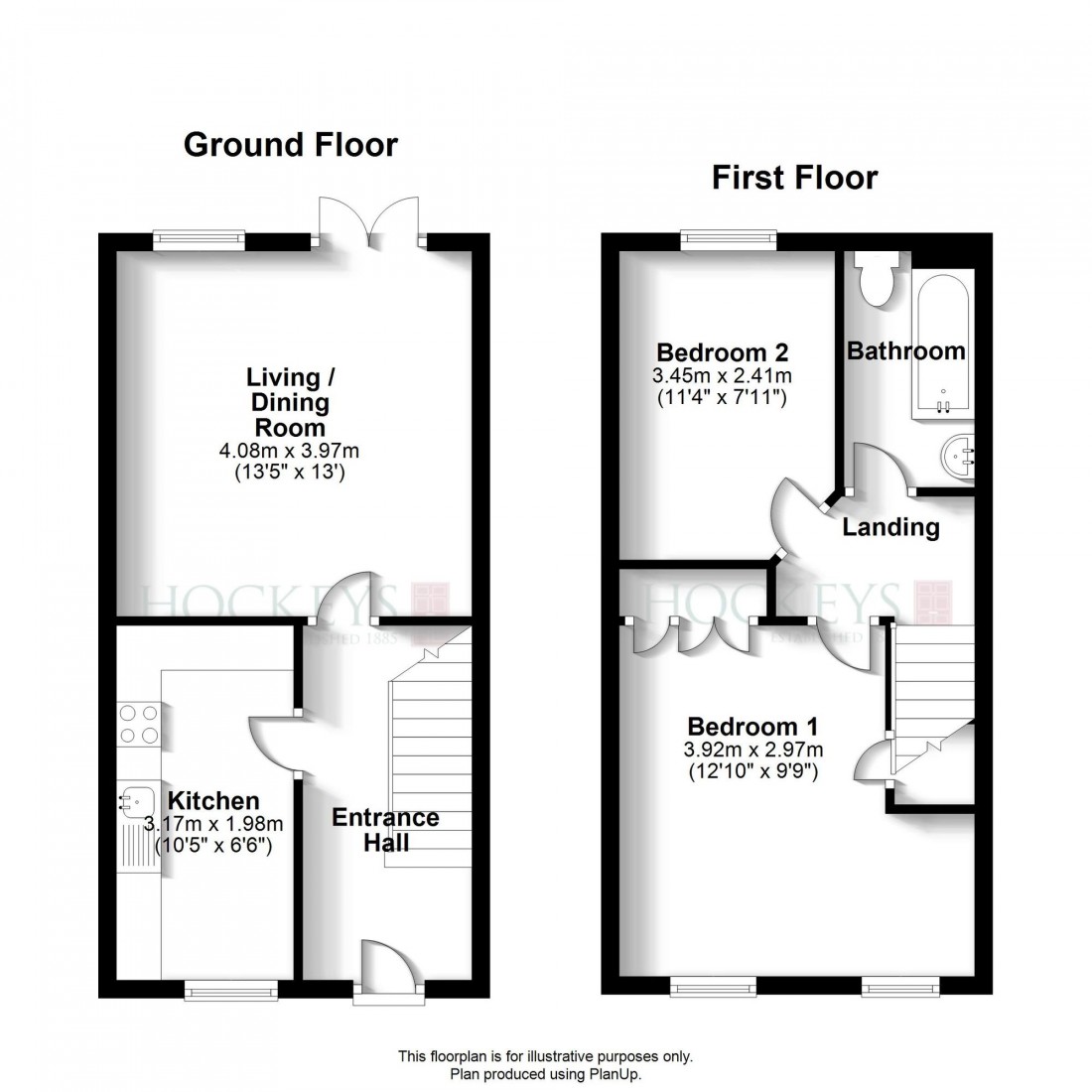 Floorplan for Brenda Gautrey Way, Cottenham, CB24