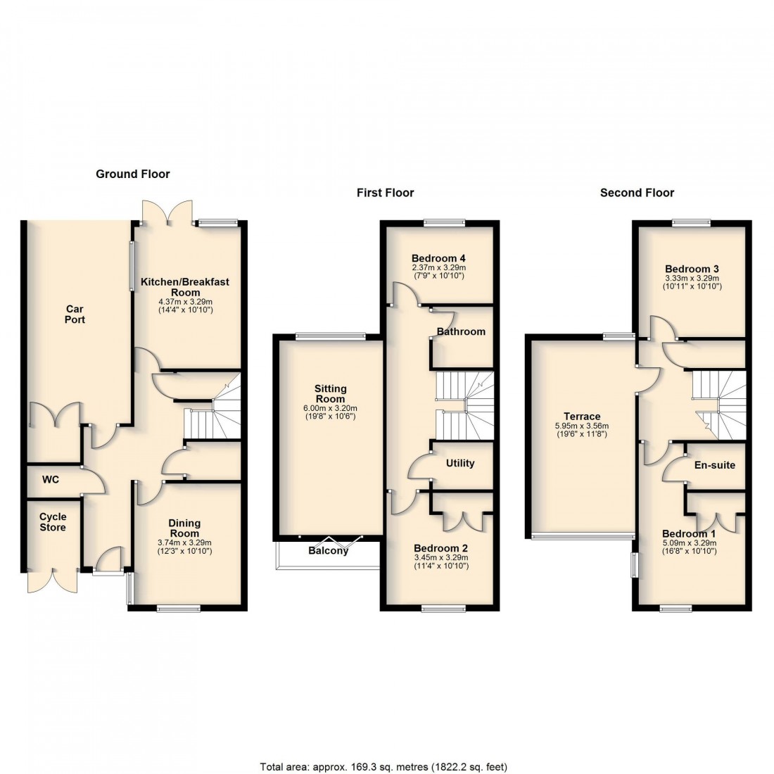 Floorplan for Kendale Road, Waterbeach, CB25