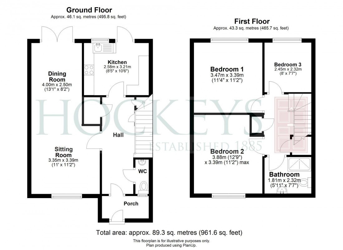 Floorplan for Bill Rickaby Drive, Newmarket, CB8