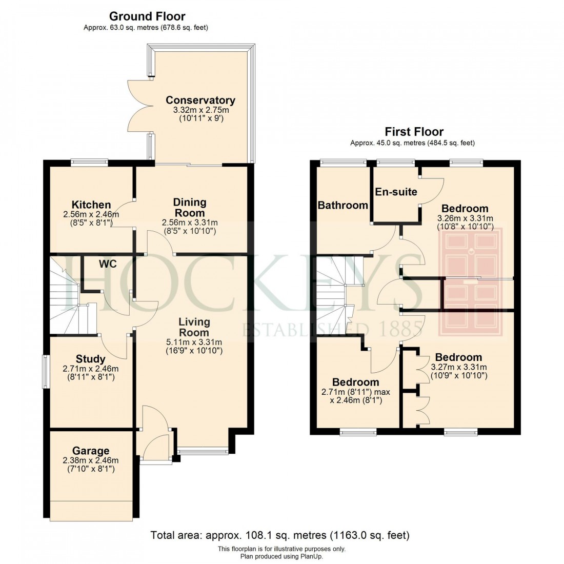 Floorplan for Sutton Close, Milton, CB24