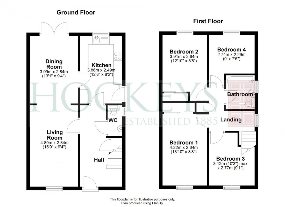 Floorplan for Hillcrest, Bar Hill, CB23